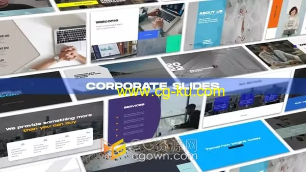 AE模板-公司企业商务场景标题排版幻灯片Corporate Slides的图片1