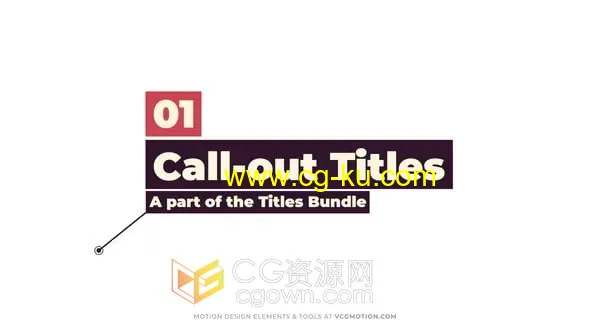 AE模板-40个标注动画标题Callouts Titles的图片1