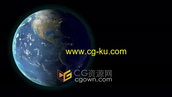 4K分辨率地球日夜自转动画视频素材下载的图片1