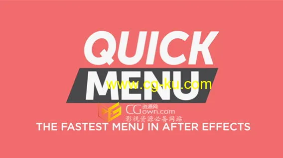 Quick Menu v3.0.1 AE脚本快速启动菜单与查找工具的图片1