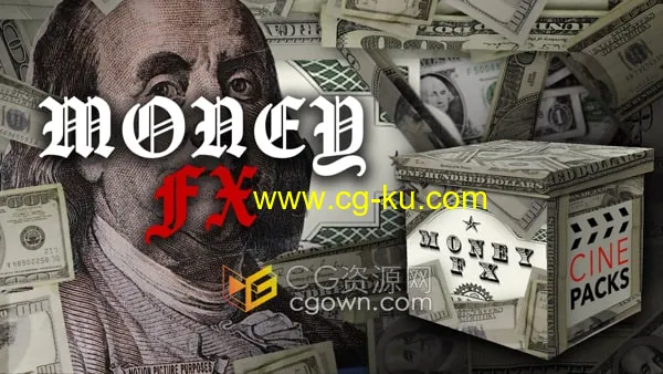 Money FX 金钱纸币叠加效果与转场视频素材4K分辨率的图片1