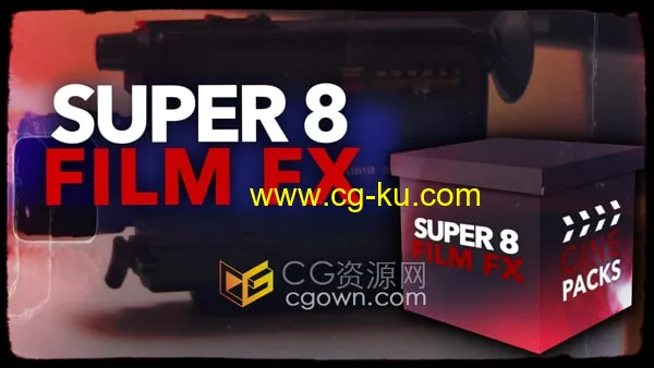 Super 8 Film FX 制作胶片烧伤效果视频素材的图片1