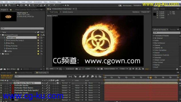 Red Giant第98期教程 – Trapcode Particular制作火焰LOGO演绎Catching Fire: Procedural Fire FX with的图片1