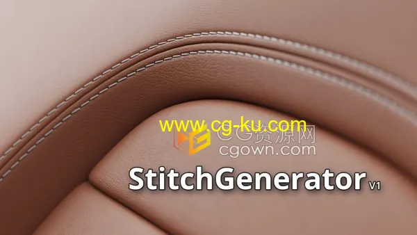 StitchGenerator v1.0 3ds Max插件针迹生成器皮革缝线效果的图片1