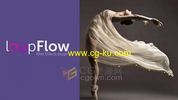 loopFlow v1.0 AE插件静态图片制作局部流动循环动画效果的图片1