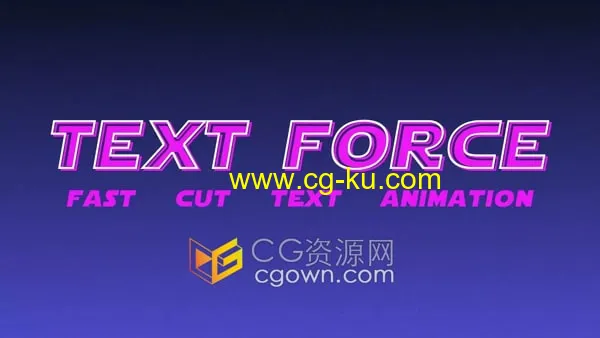 Text Force v1.1.3 AE脚本根据音频全自动生成快闪文字标题动画的图片1