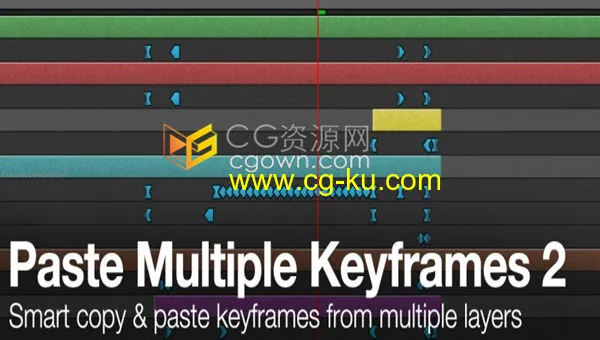 Paste Multiple Keyframes v2.0.9 AE脚本同时多个图层智能复制和粘贴关键帧的图片1