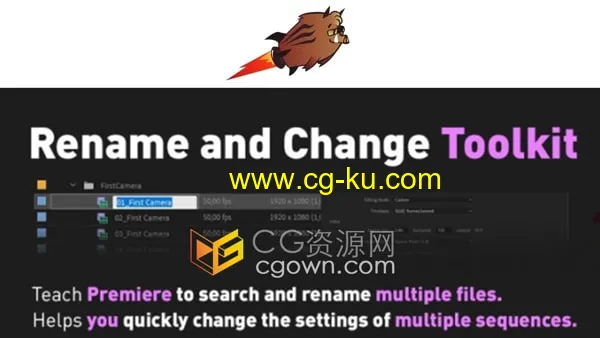 Rename and Change Toolkit v1.0.4 PR脚本插件批量重命名和修改序列设置的图片1