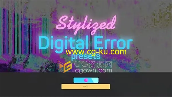 视频风格化高科技像素化叠加特效PR预设Stylized Digital Error Presets的图片1