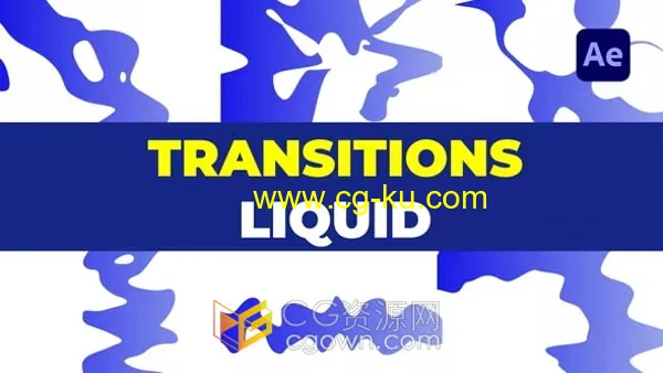 Transitions Liquid 16个过渡卡通流体图形转场视频AE模板的图片1