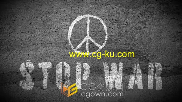 停止战争Stop the War宣传视频片头AE模板的图片1