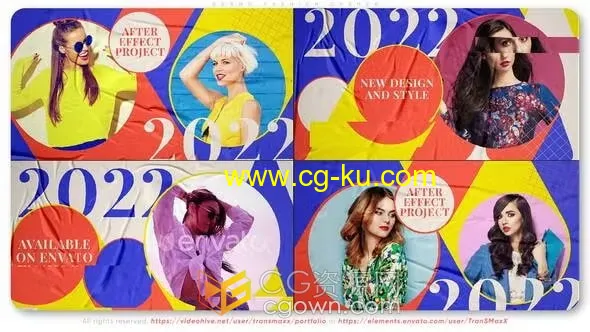 2022盛大时尚揭幕战品牌宣传片头视频AE模板的图片1