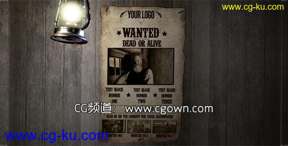 头号通缉犯Videohive Most Wanted AE模板的图片1