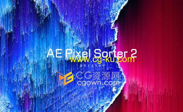 AE Pixel Sorter v2.2.2制作像素分离方向拉伸效果AE/PR插件的图片1