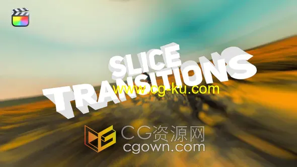 Slice Transitions 2.0 FCPX插件图形切割过渡转场12种预设效果的图片1