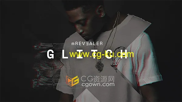 mRevealer Glitch FCPX插件30种故障毛刺失真文字标题特效动画的图片1