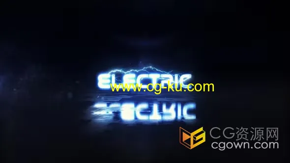 Electric Logo Opener发光能量标题标志片头AE模板的图片1