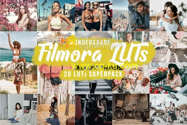 Filmora LUTs 20组视频调色预设多种风格的图片1