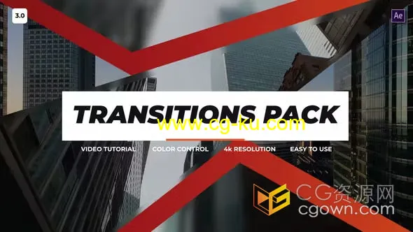 不规则图形拼接转场效果Transitions Pack 3.0-AE视频模板的图片1