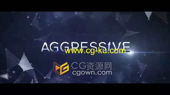 Aggressive Trailer酷炫标题动画故障效果电影预告片-AE模板的图片1