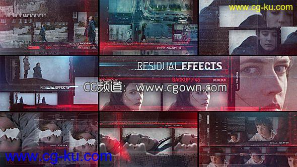 科技感残余效应电影片头Videohive Residual Effects Movie Opening Titles AE模板的图片1