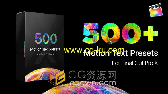 Motion Text Presets FCPX插件500+文字标题字幕动画预设的图片1