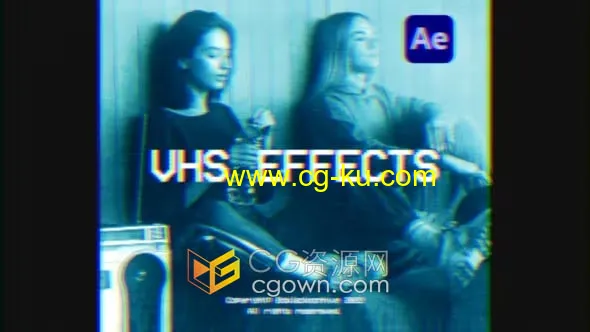 AE预设VHS – VCR和复古老电影风格VHS效果器的图片1