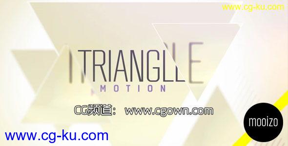 三角元素运动时尚包装Videohive Triangle Motion AE模板的图片1