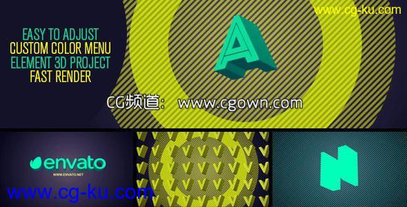 MV风格化包装Videohive Element Glitch AE模板的图片1