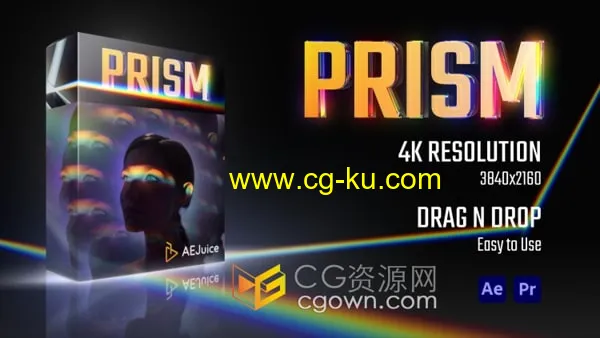 Prism AE/PR模板61种棱镜折射梦幻光效视觉特效+视频教程的图片1