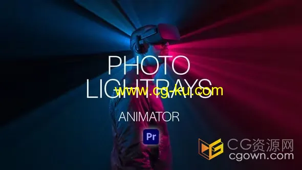 PR模板-光射线特效3D照片动画Photo LightRays Animator的图片1