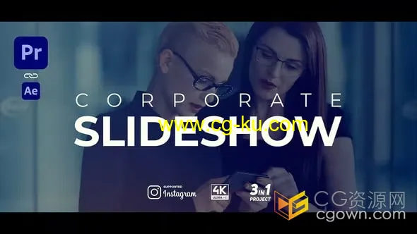 AE/PR模板-多用途企业开场白幻灯片Corporate Opener Slideshow商业宣传片的图片1