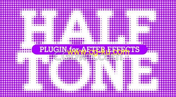 AE插件 Halftone V1.1.1 制作半调圆点网格充填充效果的图片1