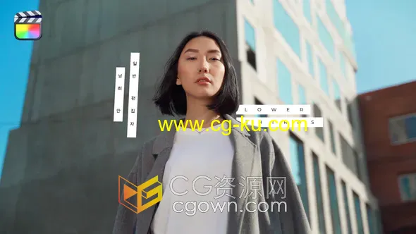 Lower Thirds FCPX插件8组动画文字标题字幕条效果的图片1