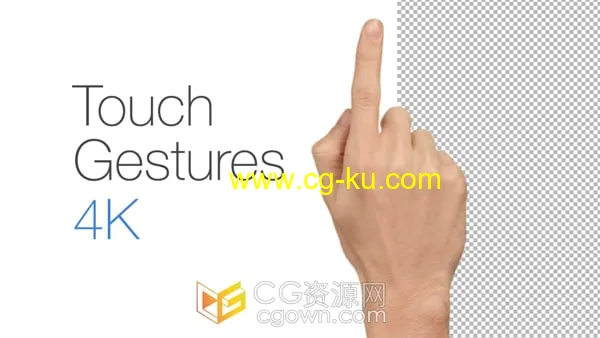 4K分辨率触摸屏操作手势实拍动画合成视频素材AE模板的图片1