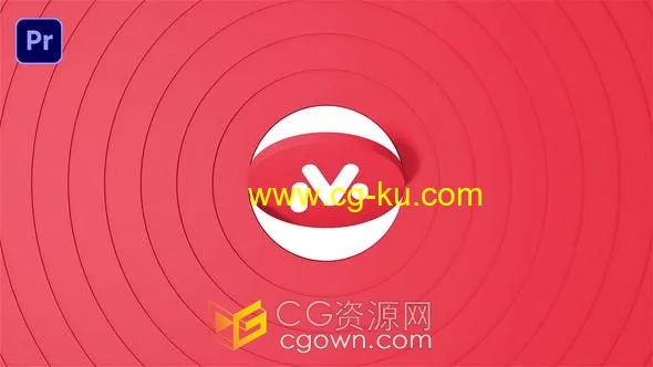 圆形三维优雅时尚立体旋转LOGO标志动画PR模板的图片1