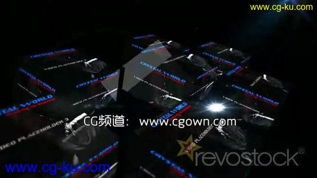 很酷的水晶世界RevoStock Crystal World AE模板的图片1