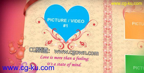 爱的相册之十二VideoHive Love Photo Album 12 AE模板的图片1