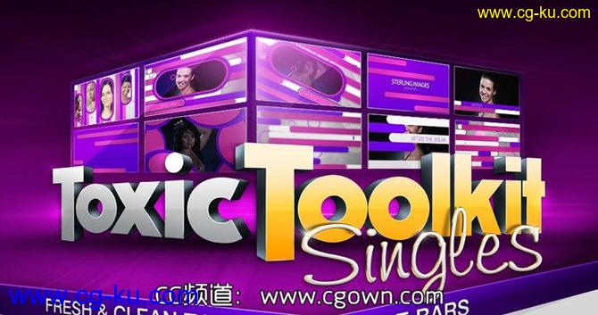 栏目包装工程AE模板Digital Juice Toxic Toolkit Single – Bubble Bars的图片1