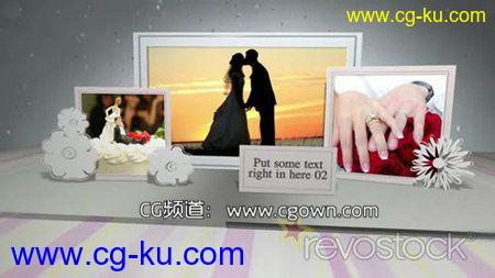 婚礼卡通弹出效果RevoStock Wedding Pop Up AE模板的图片1