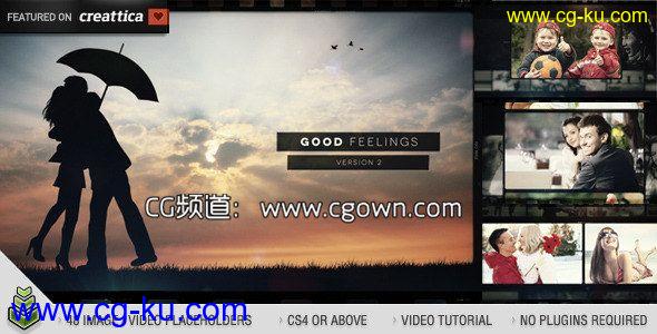 生动美好感情回忆相册Videohive Good Feelings v2 AE模板的图片1