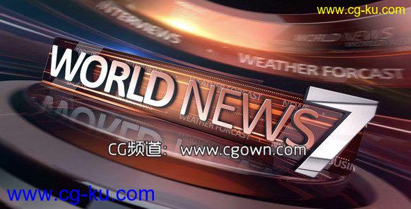 世界新闻播报整体包装Videohive World News Broadcast Package AE模板的图片1