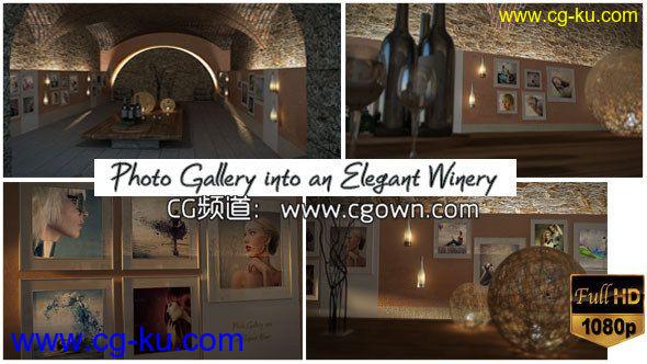 优雅酒庄照相馆Videohive Photo Gallery In An Elegant Winery AE模板的图片1