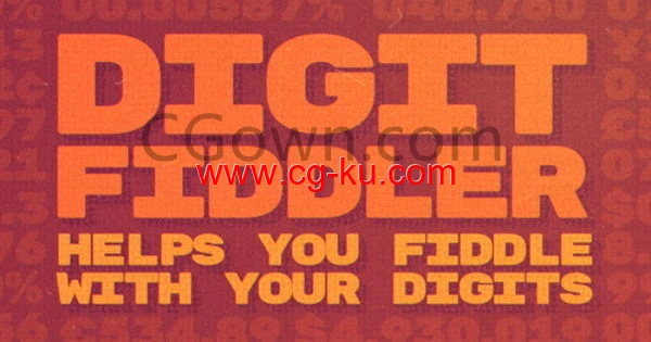 AE制作时间百分比数字滚动动画插件Digit Fiddler v1.3.8的图片1