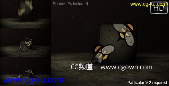 崩溃标志演绎Videohive Crashing Logo Reveal AE模板的图片1