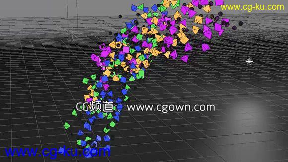 Cinema 4D-对象粒子群动画效果包装教程的图片1