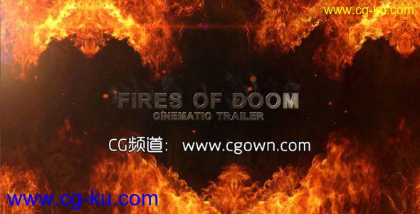 末日火焰电影预告片Videohive Fires Of Doom Cinematic Trailer AE模板的图片1