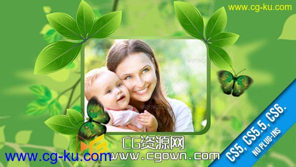 清新 绿色为主题相册 Videohive ECO AE模板的图片1