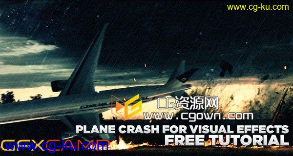 C4D高级教程 – 创建一个波音777飞机坠毁Cinema4dtutorial的图片1